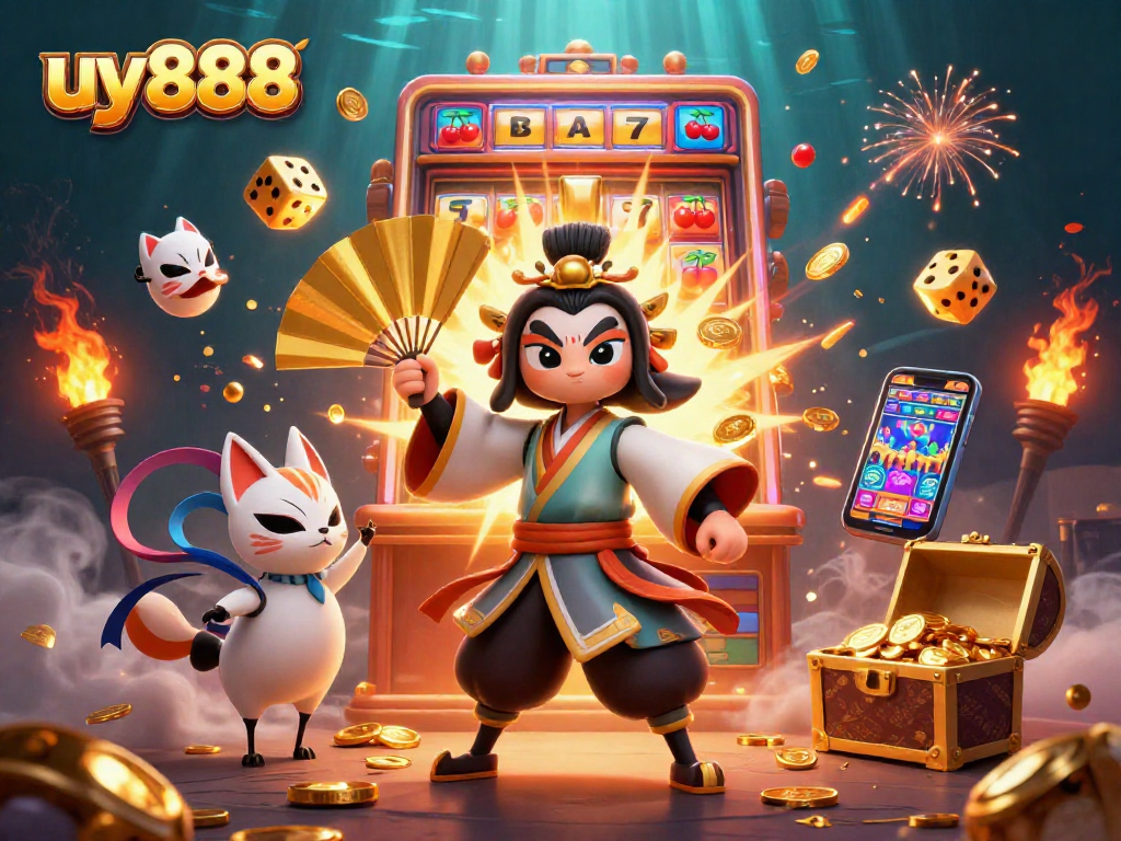 Experience adventure and winnings at uy888 with this vibrant casino scene full of excitement.