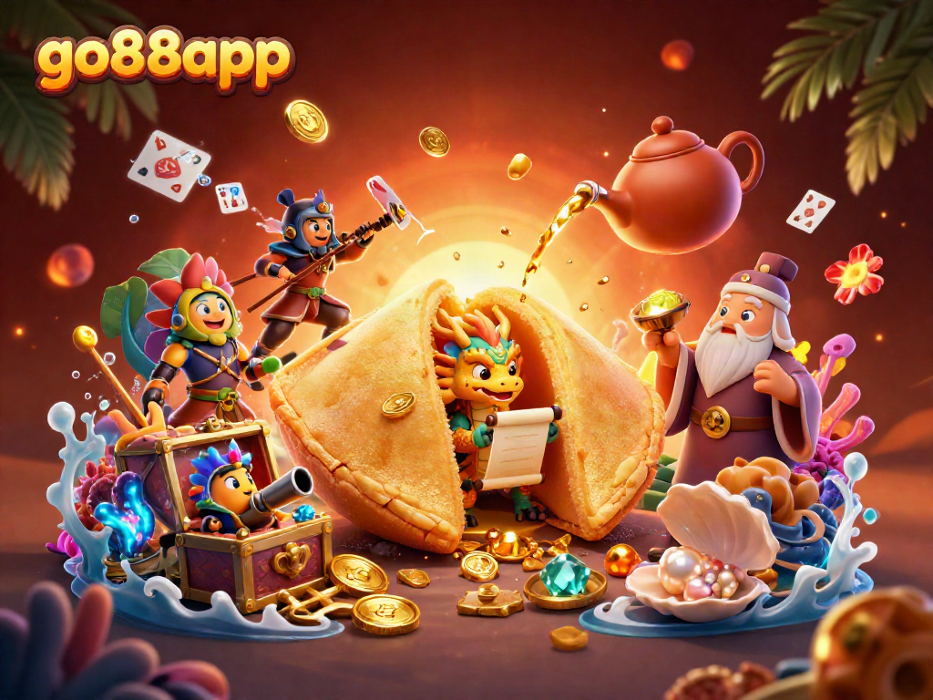 Experience thrilling gameplay with go88app, where fortune cookies and dragons meet underwater treasures in a vibrant casino world.