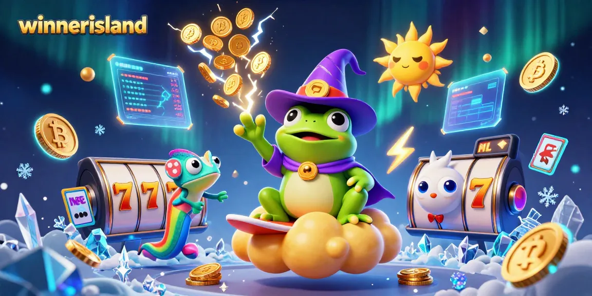 Experience the thrill of playing at winnerisland with vibrant characters and casino elements.